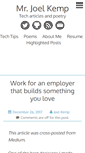 Mobile Screenshot of mrjoelkemp.com