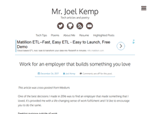 Tablet Screenshot of mrjoelkemp.com